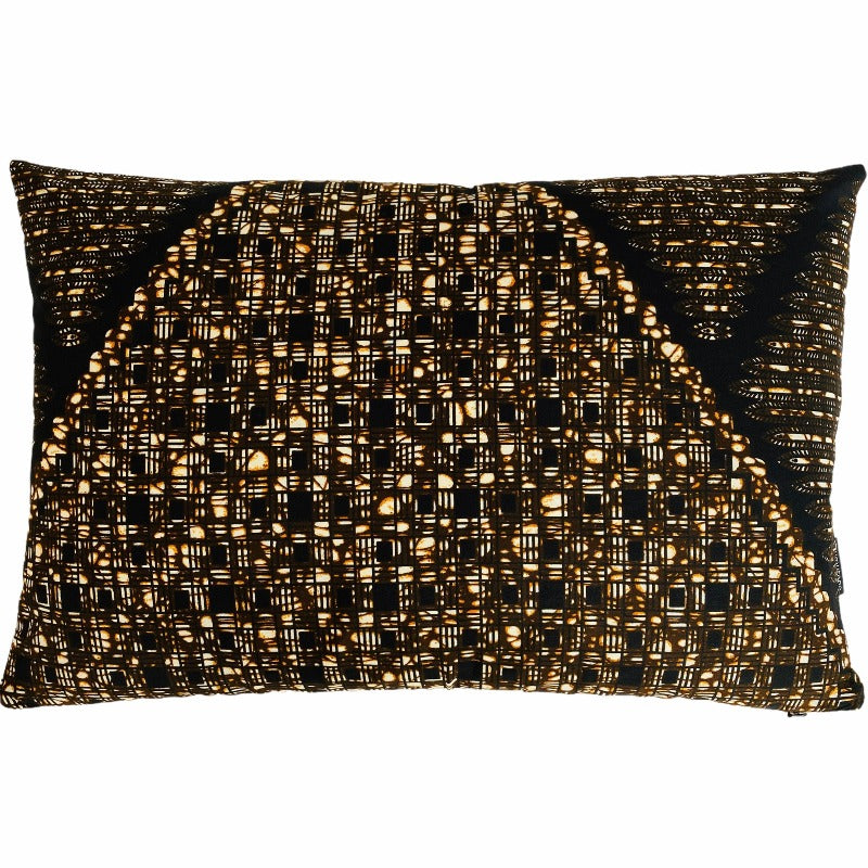 Iki batik brown cushion 40x60 cm